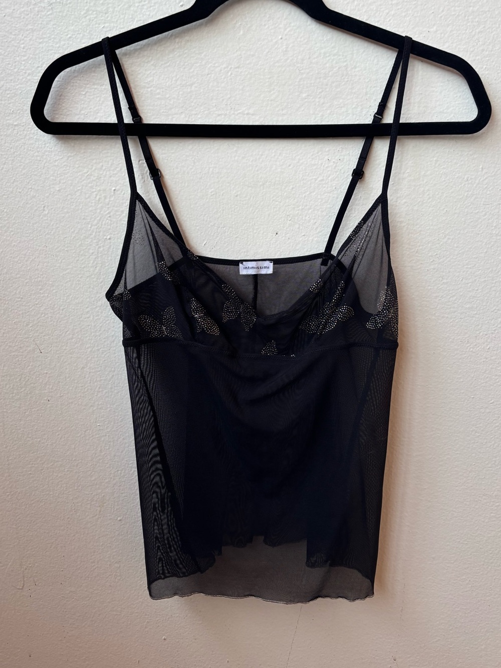 Iintimissimi Black Sheer Lace Mesh Cami